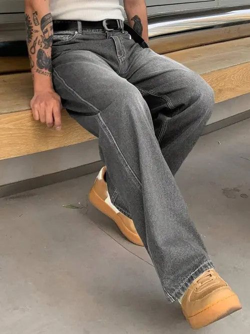 Japanese Brand × Vintage Baggy Washed Jeans Street Size US 36 / EU 52 - 3 Thumbnail