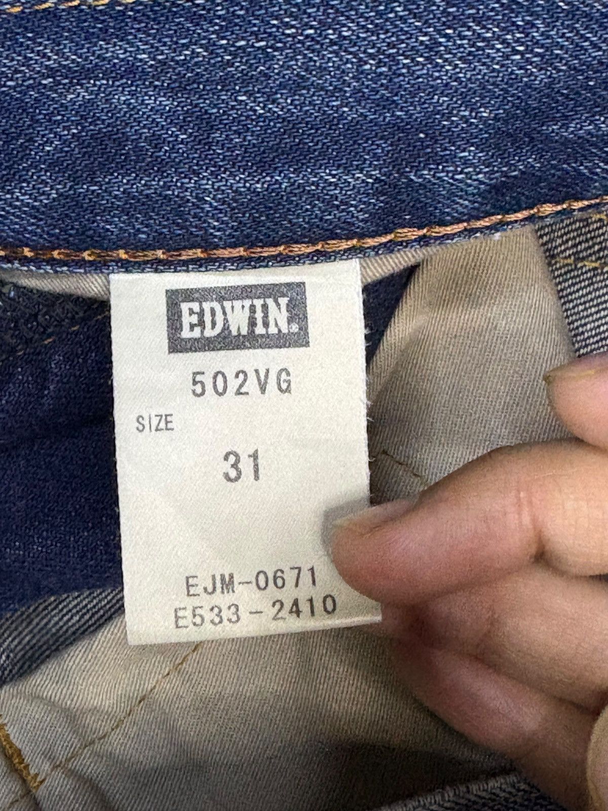 Edwin × Japanese Brand Vintage Japanese Edwin Mud Wash Distressed Loose Jeans Size US 33 - 10 Thumbnail
