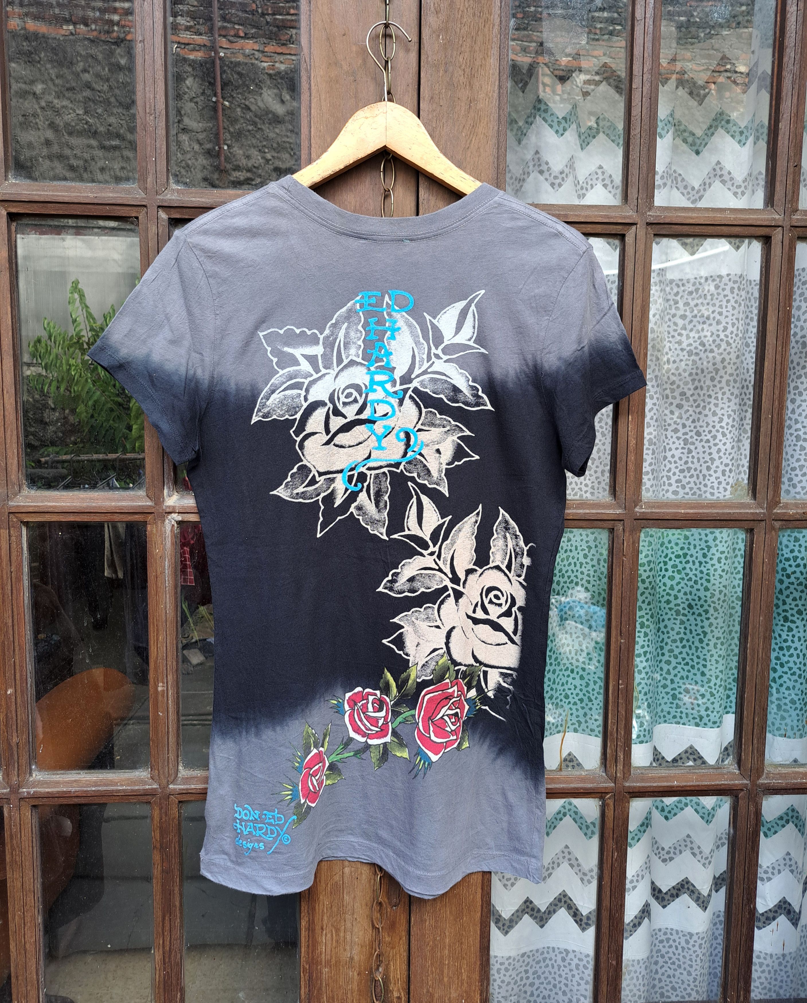 Ed Hardy Vintage Y2K Ed Hardy by Christian Audiger Tshirt Tunic Women Size XL / US 12-14 / IT 48-50 - 5 Thumbnail
