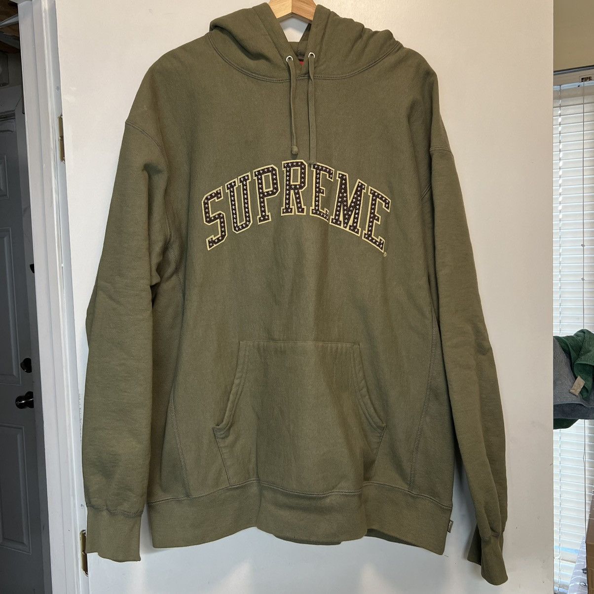 Supreme Supreme Stars Arc Hoodie Sweatshirt Light Olive Supreme Supreme Stars Arc Hoodie Sweatshirt Light Olive