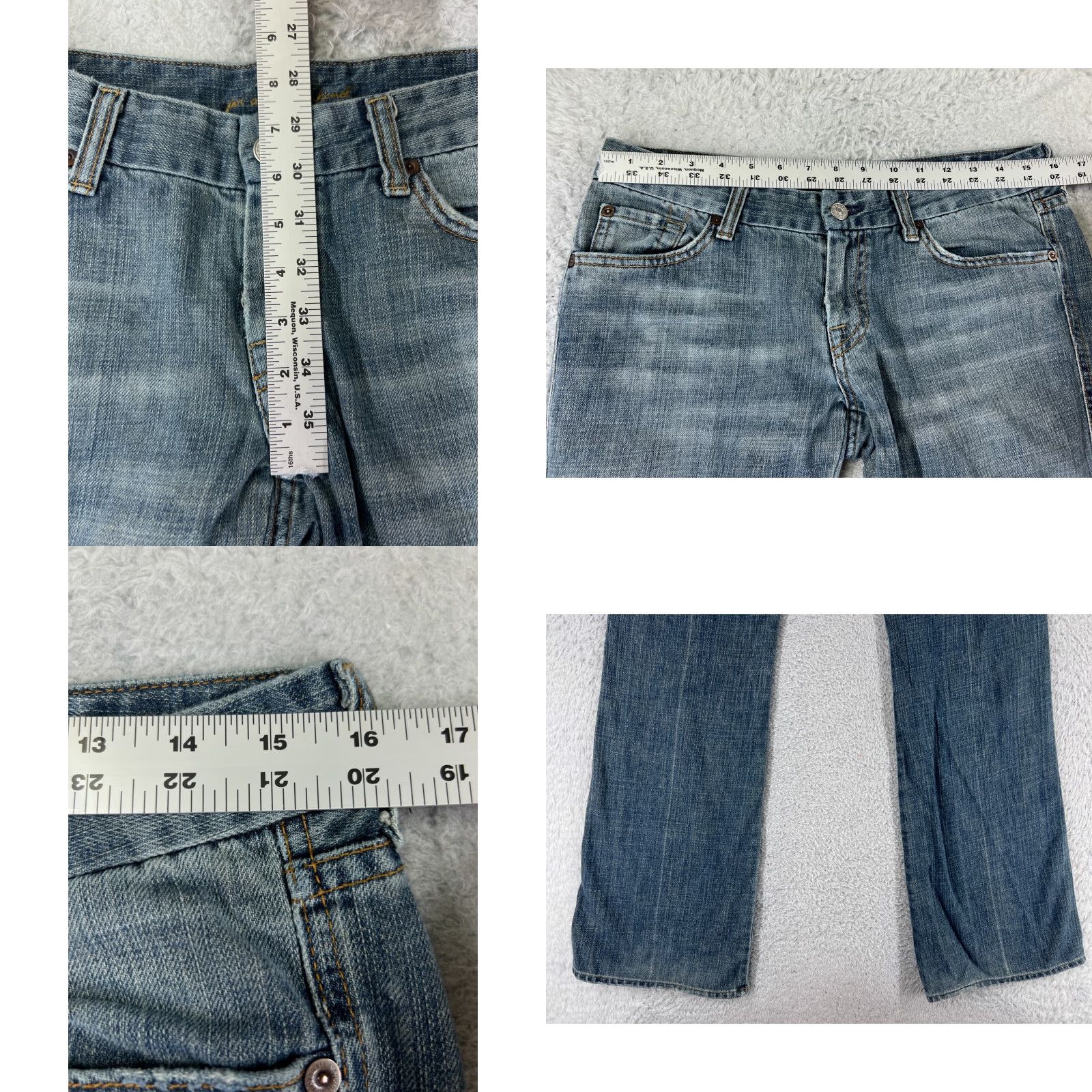 7 For All Mankind 7 For All Mankind Jeans Women 30 Blue Denim Bootcut Low Rise Embroidered Cotton Womens Jeans Bootcut 7 For All Mankind Blue Color 30s? Size 30" / US 8 / IT 44 - 9 Thumbnail