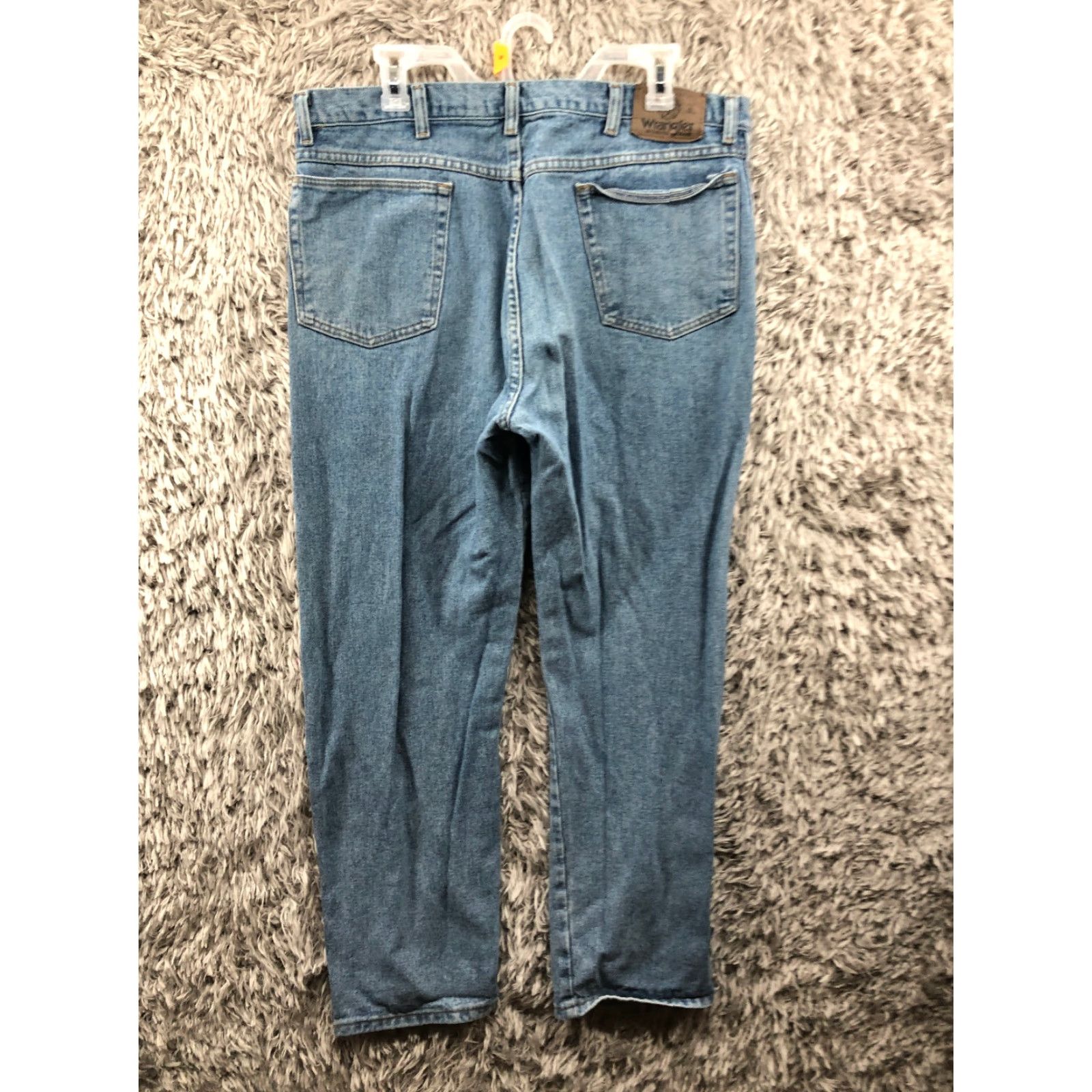 Wrangler Wrangler Jeans Size 38x32 Mens Mid Rise Straight Leg Dark Wash Blue Denim Size US 38 / EU 54 - 5 Thumbnail
