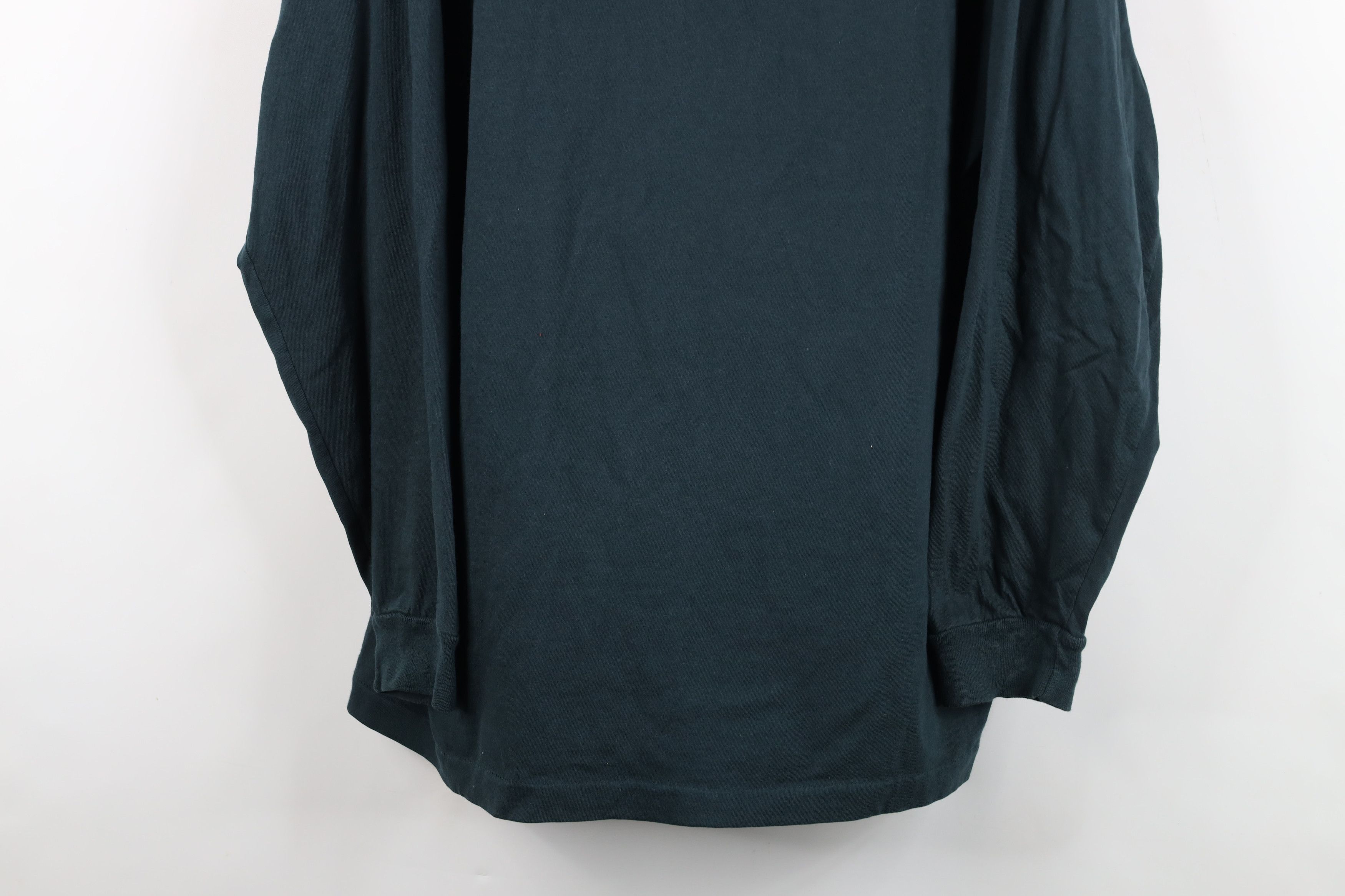 L.L. Bean Vintage 90s LL Bean Long Sleeve Henley T-Shirt Dark Green Size US XL / EU 56 / 4 - 3 Thumbnail