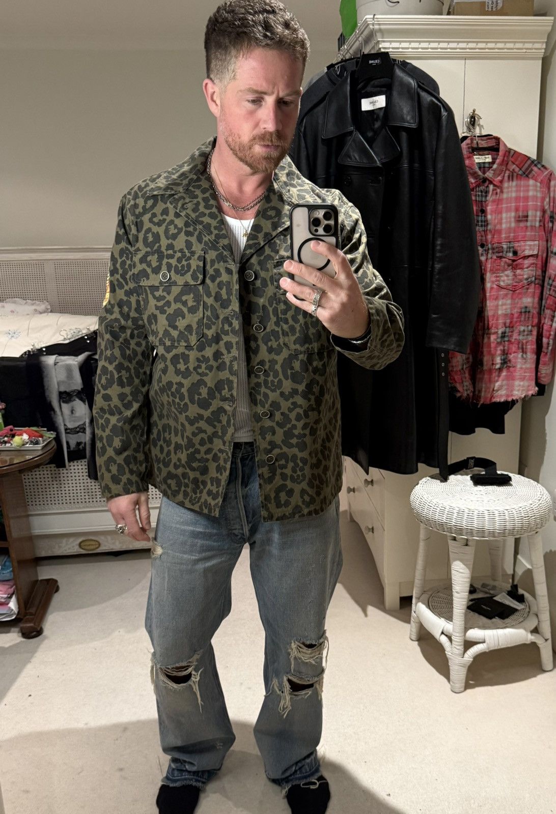 Saint Laurent Paris SS16 Saint Laurent yeah baby babycat leopard jacket 54 XL Size US L / EU 52-54 / 3 - 2 Thumbnail