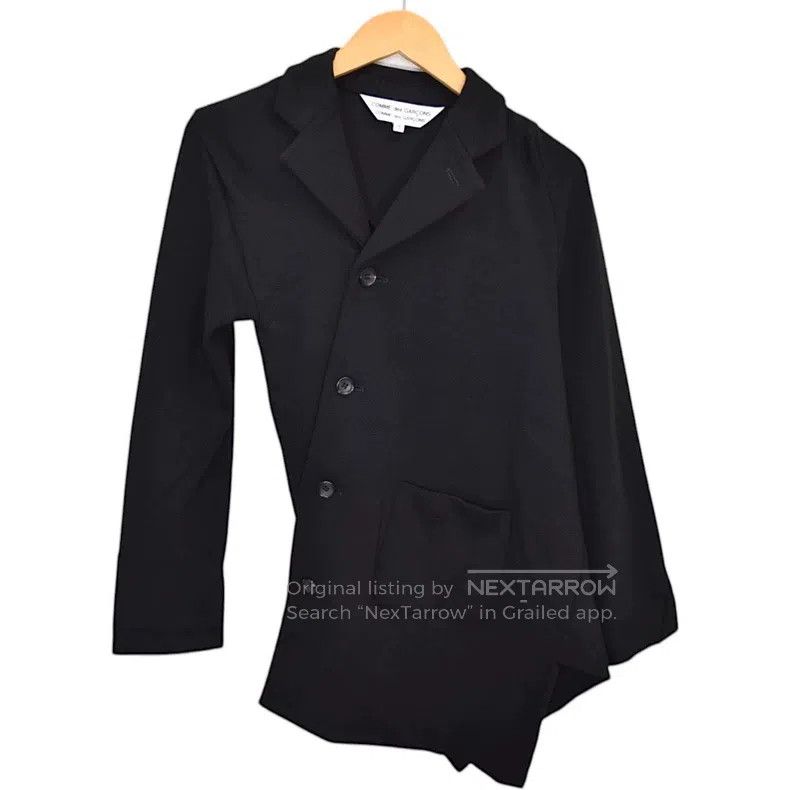 Comme des Garcons Comme des Garcons Black twisted and twisted wool knit jack Size S / US 4 / IT 40 - 1 Thumbnail