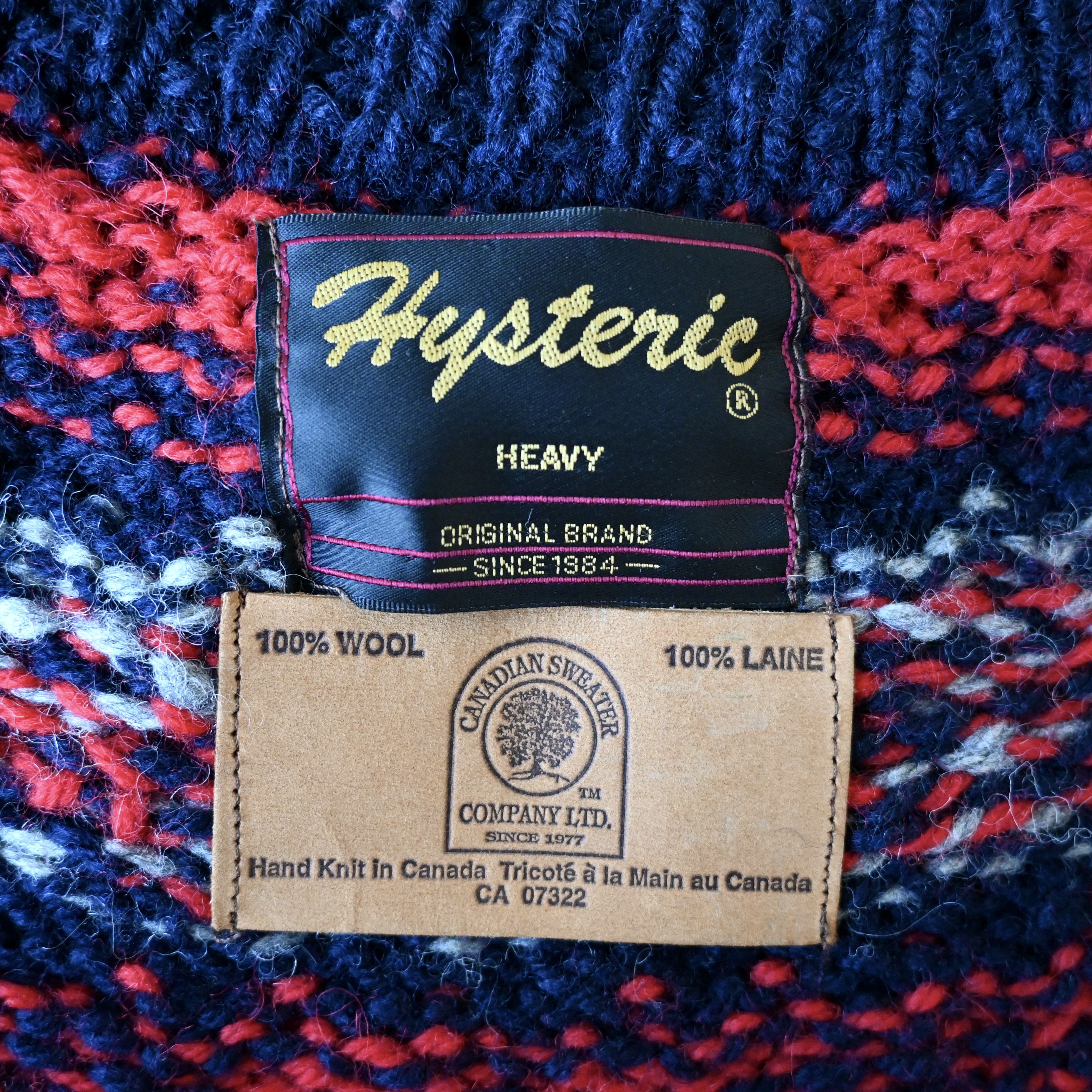 Hysteric Glamour 2000s Hysteric Glamour x CANADIAN SWEATER zip-up cardigan Size US L / EU 52-54 / 3 - 12 Thumbnail