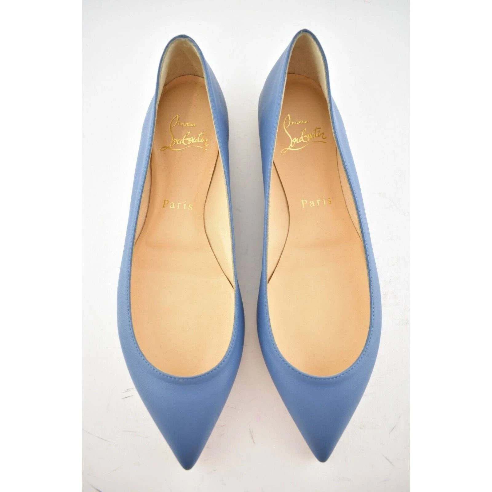 Christian Louboutin Christian Louboutin Ballalla Flat Blue Jeans Nappa Pointed Size US 6 / IT 36 - 8 Thumbnail