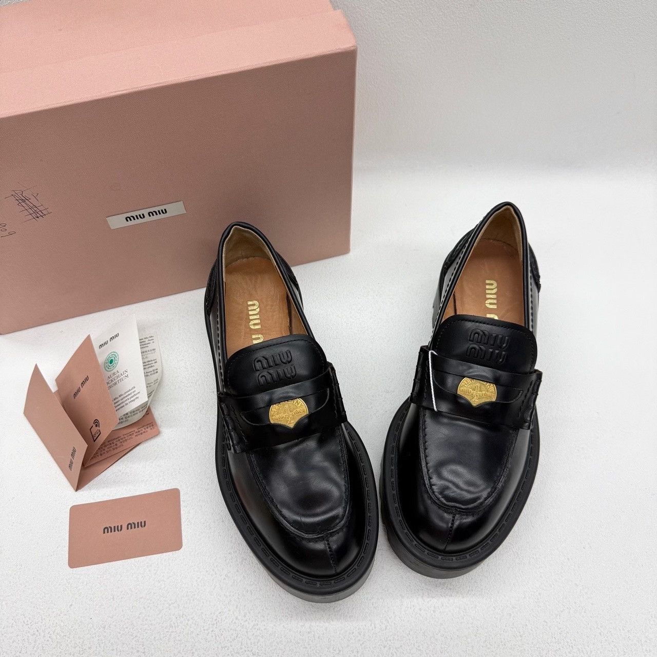 Miu Miu Miu Miu Black Lowtop Sneakers us_6 Women Size US 6 / IT 36 - 1 Thumbnail
