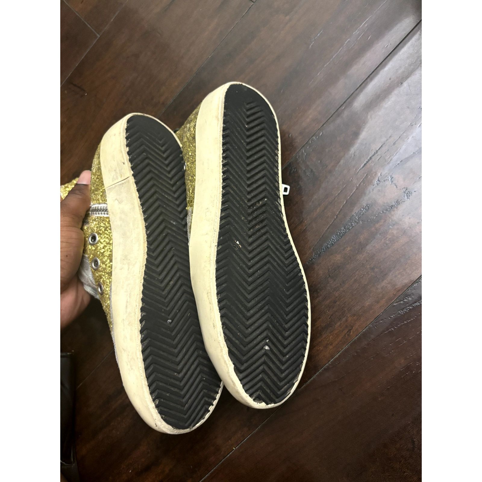 Golden Goose Golden Goose sneakers francy glitter n camoscio lime glitter Size US 5 / IT 35 - 11 Thumbnail