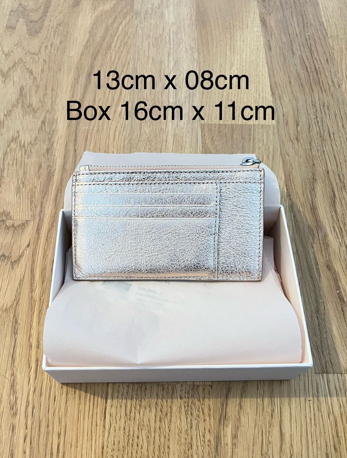 Designer × Sergio Rossi Rose gold Leather card and coins holder Size ONE SIZE - 6 Thumbnail