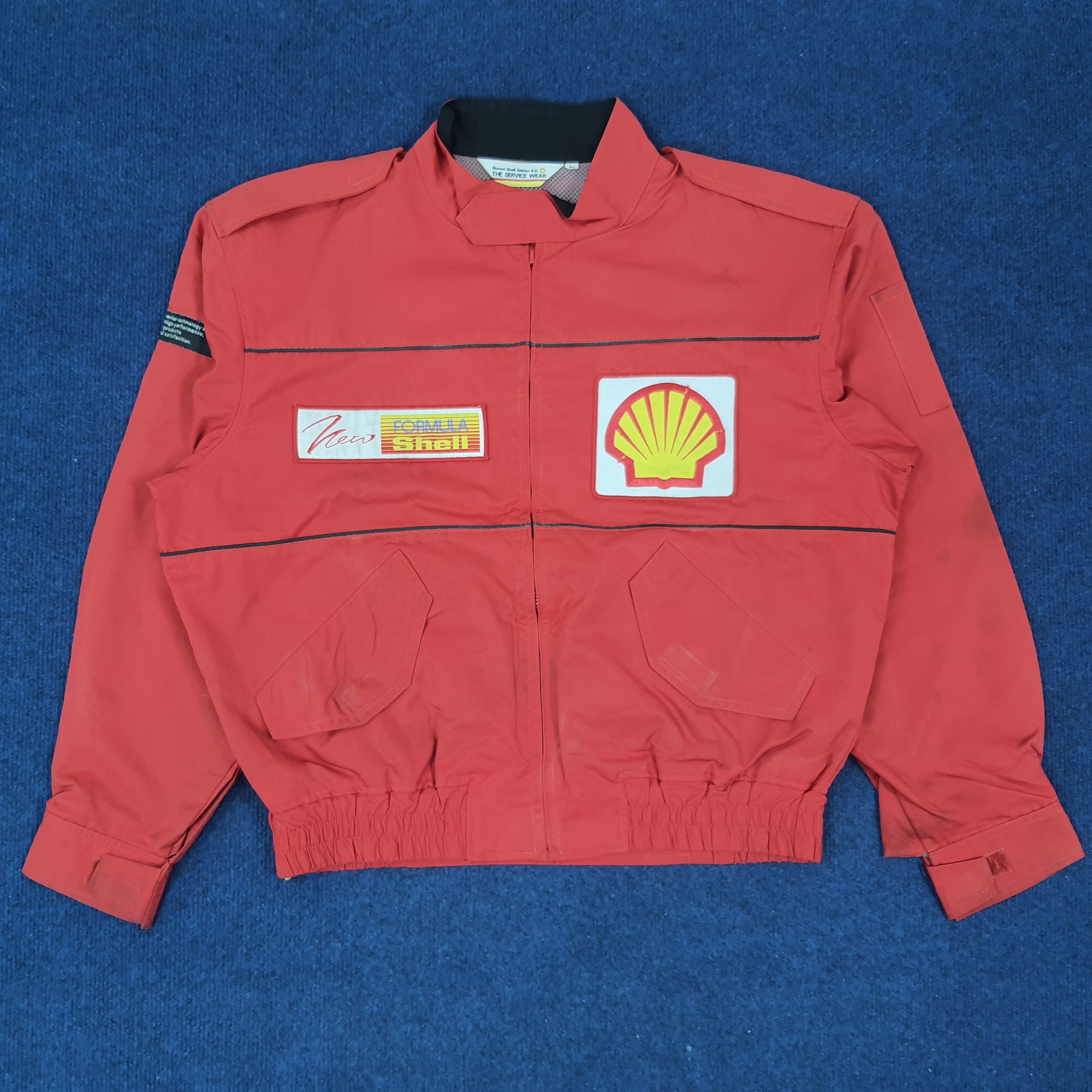 Vintage Vintage Formula Shell Service Wear Motorsports Racing Jacket Size US L / EU 52-54 / 3 - 1 Thumbnail
