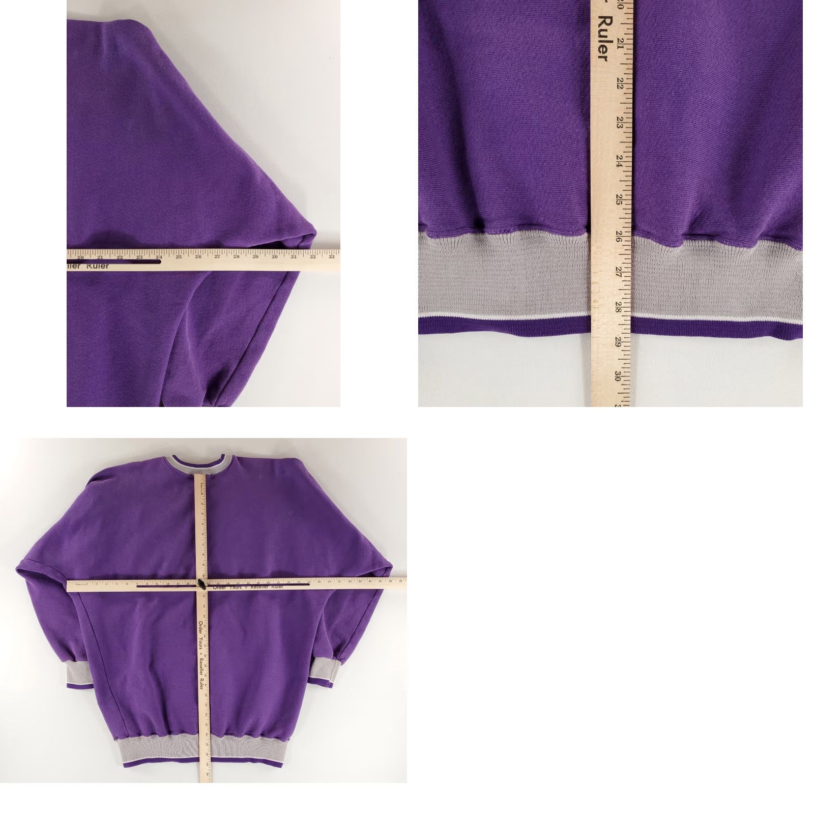 Vintage VINTAGE Legends Kansas State Univ Sweatshirt Purple XL Mens Big Spellout 90s Pullover Sweatshirt (with holes) Size US XL / EU 56 / 4 - 8 Thumbnail
