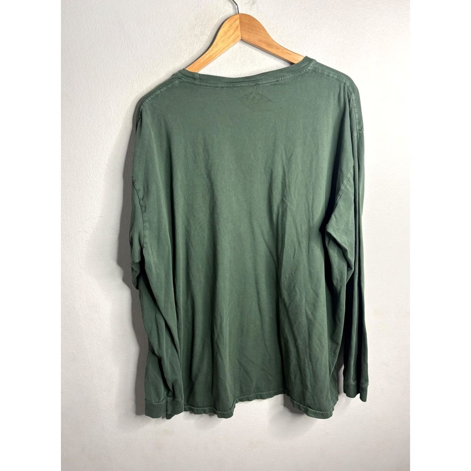 Noah NOAH Shirt Mens 2XL Green Long Sleeve Pocket Tee Logo 100% Cotton Made USA Size US XXL / EU 58 / 5 - 6 Thumbnail