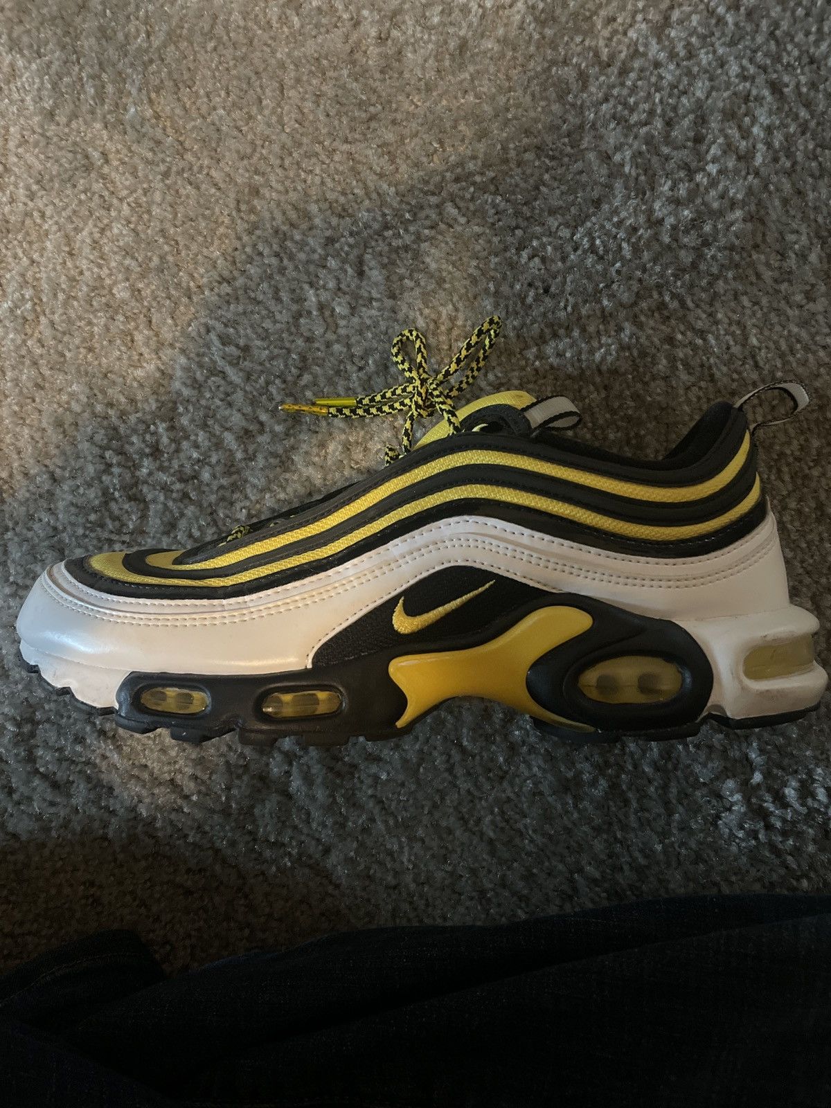 image of Nike Airmax 97 “Frequency” Shoes in White, Men's (Size 9.5)