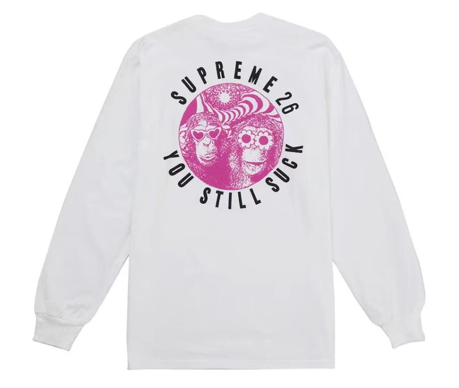 Supreme Supreme 99 L/S Football Top FTP Large White Blue | Grailed