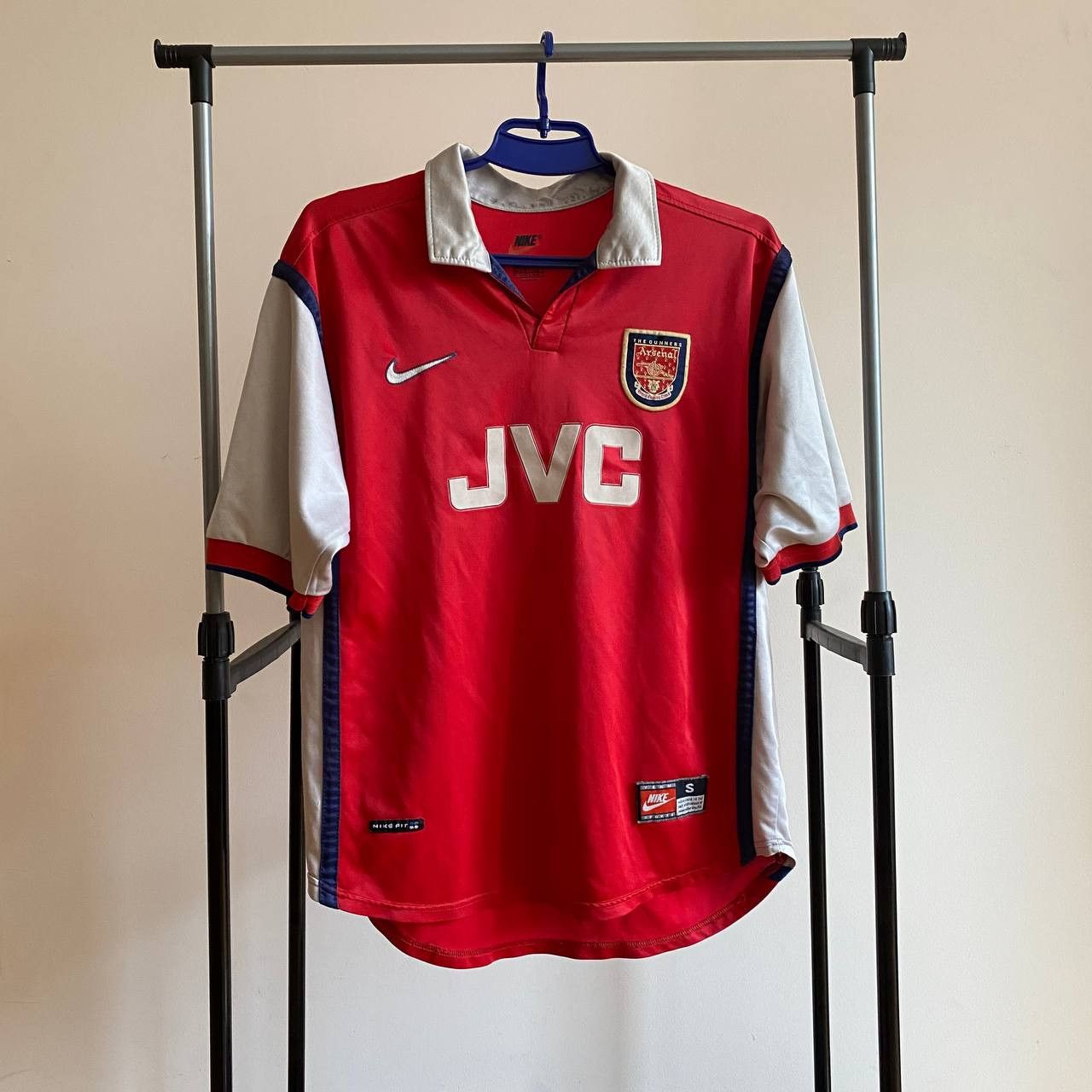 Arsenal 1998 1999 Home Football Shirt Soccer Jersey Nike Vintage Youth  L/Mens XS