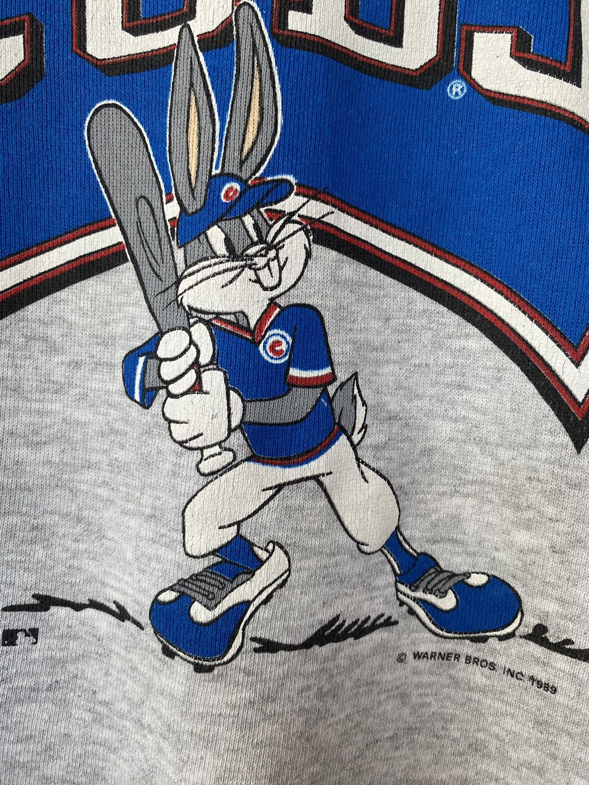 MLB Rare Vintage 80s Chicago Cubs Sweatshirt Distressed Vtg Size US L / EU 52-54 / 3 - 5 Thumbnail