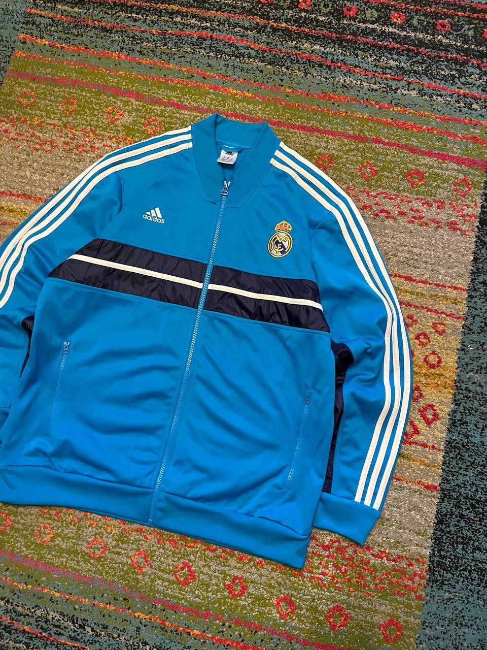 Vintage 12' Adidas Real Madrid Olympic Zip Jacket Y2K XL