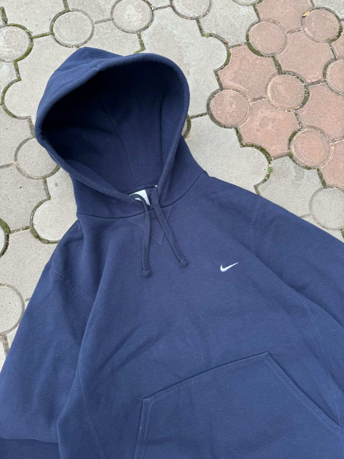 Nike × Vintage Vintage Nike Small Swoosh Boxy Hoodie Y2K Size US M / EU 48-50 / 2 - 3 Thumbnail