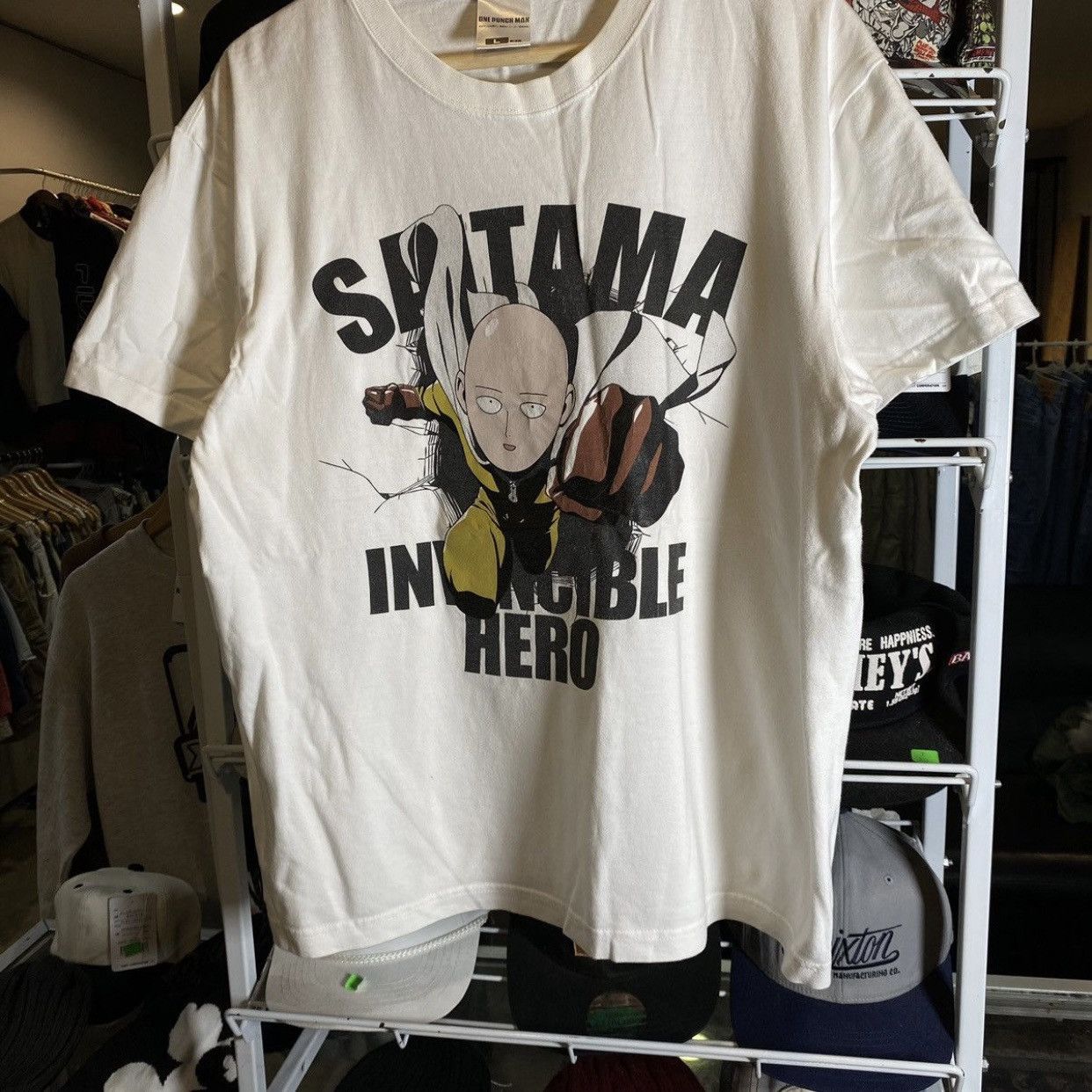 Anime × Japanese Brand × Vintage One Punch Man Anime T-shirt Saitama Size US L / EU 52-54 / 3 - 4 Thumbnail