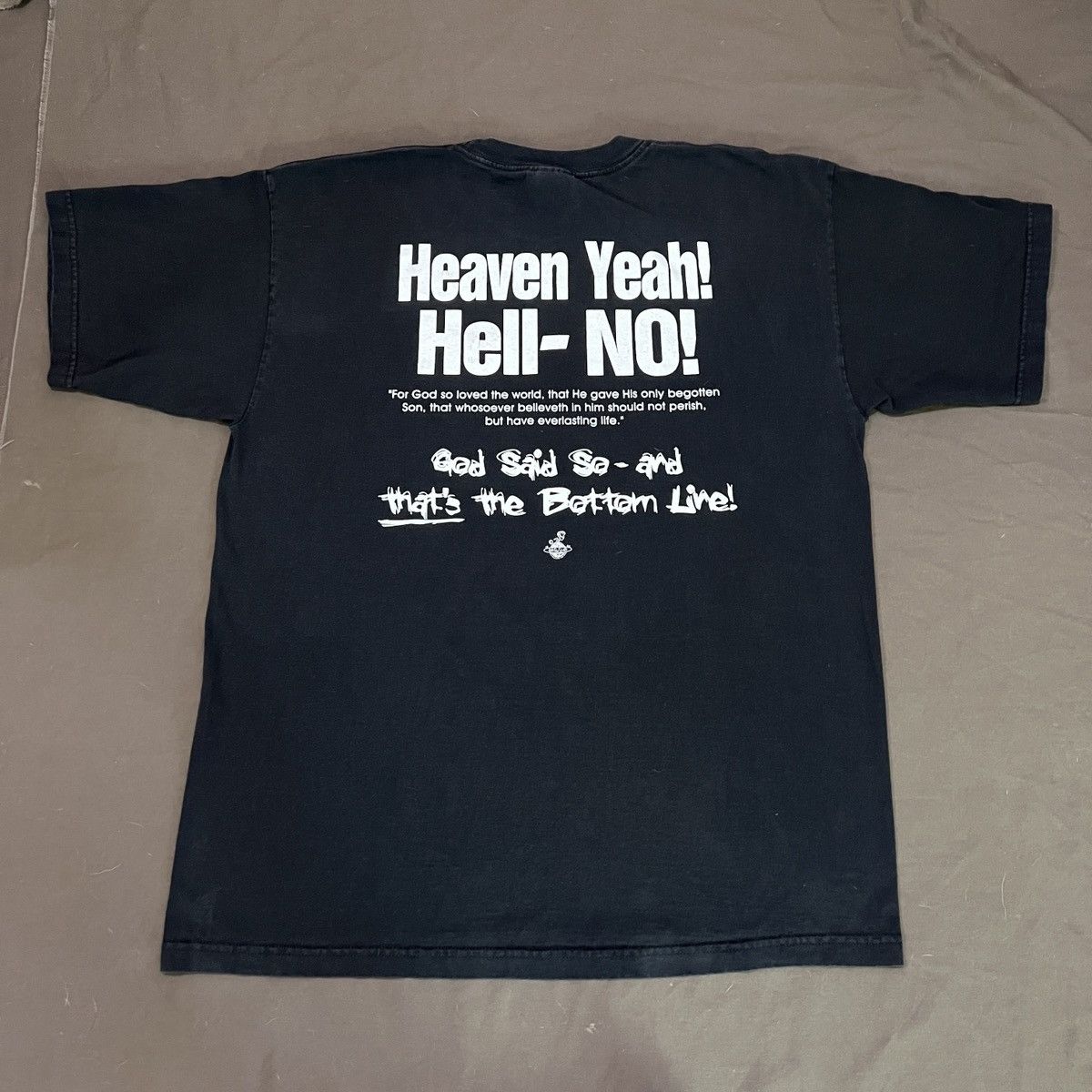 Vintage Vintage 90s Jesus God Bible Holy Stone Cold Parody Tee XL Size US XL / EU 56 / 4 - 10 Thumbnail