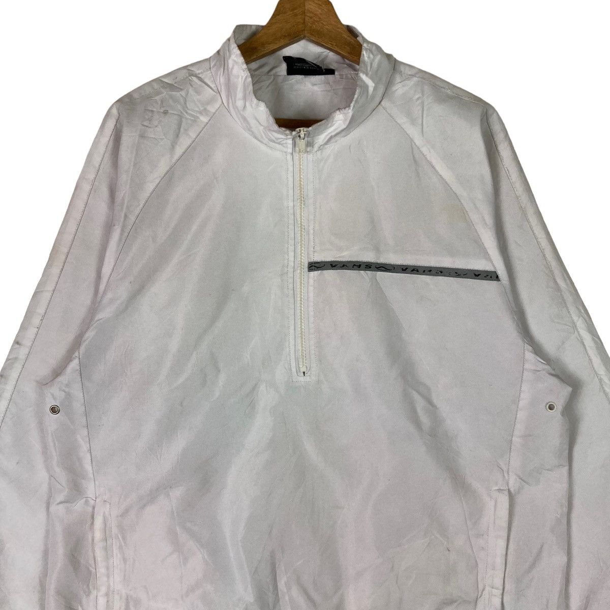 Vans Vintage Vans Mini Logo Quarter Zip Pullover Jumper Size US M / EU 48-50 / 2 - 2 Thumbnail