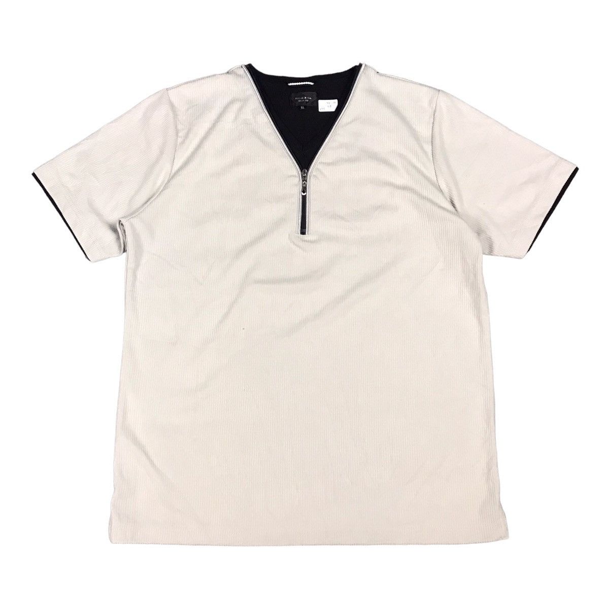 If Six Was Nine × Japanese Brand MALE CO SLIM FIT DESIGN ZIPPER COLLAR TSHIRT Size US L / EU 52-54 / 3 - 1 Thumbnail