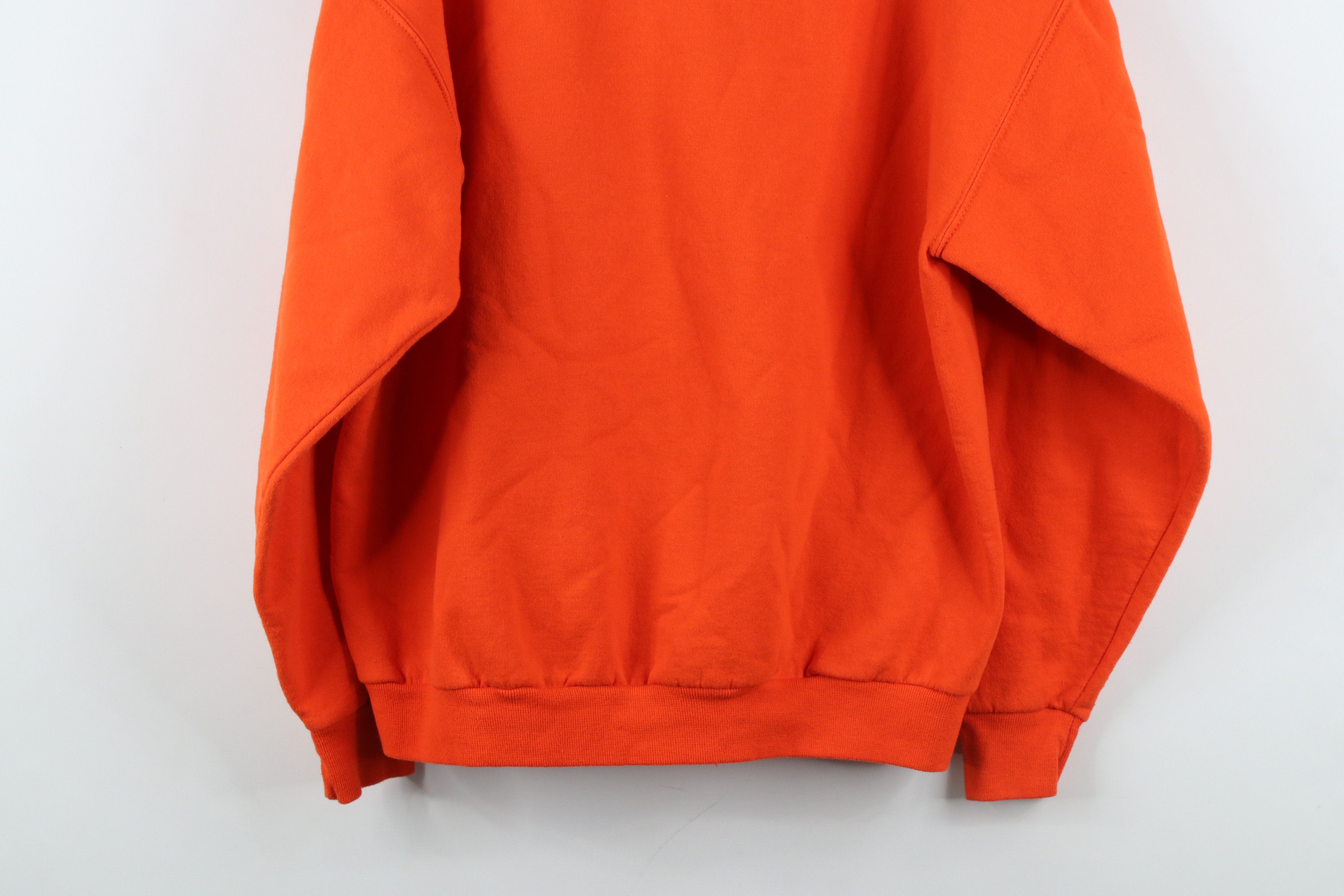 Vintage Vintage 90s Streetwear Halloween Witch Sweatshirt Orange Size L / US 10 / IT 46 - 11 Thumbnail