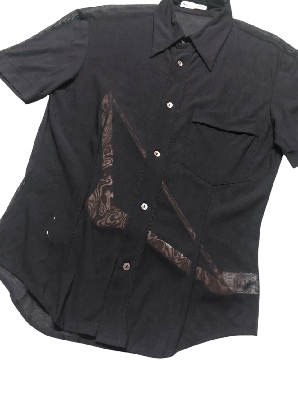 Dolce & Gabbana × Vintage Vintage Dolce & Gabbana Mesh Shirt Button Up Single Pocket Size US S / EU 44-46 / 1 - 10 Thumbnail