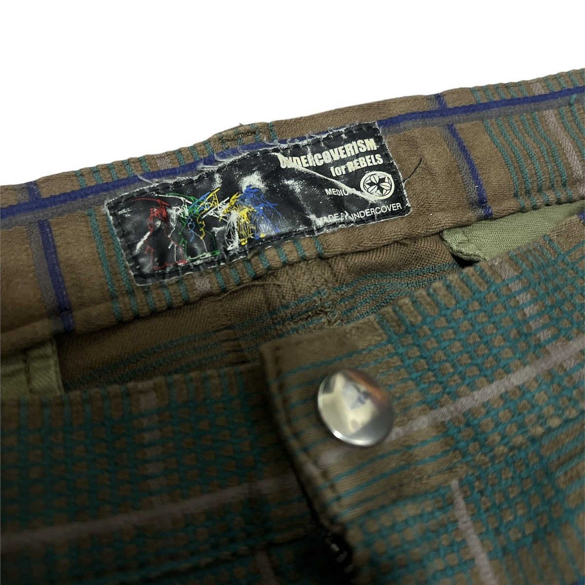 Undercover SS02 Undercover Plaid Slant Pocket Pants Size US 33 - 3 Thumbnail