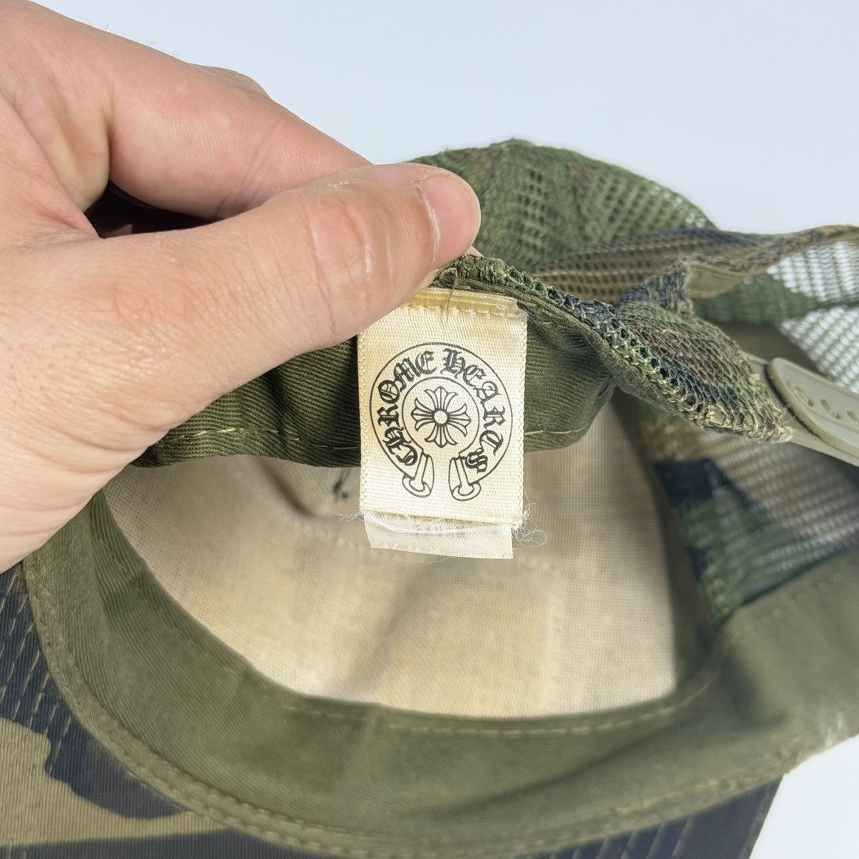 Chrome Hearts Chrome Hearts Vintage Camo Trucker Hat Hollywood Size ONE SIZE - 7 Thumbnail