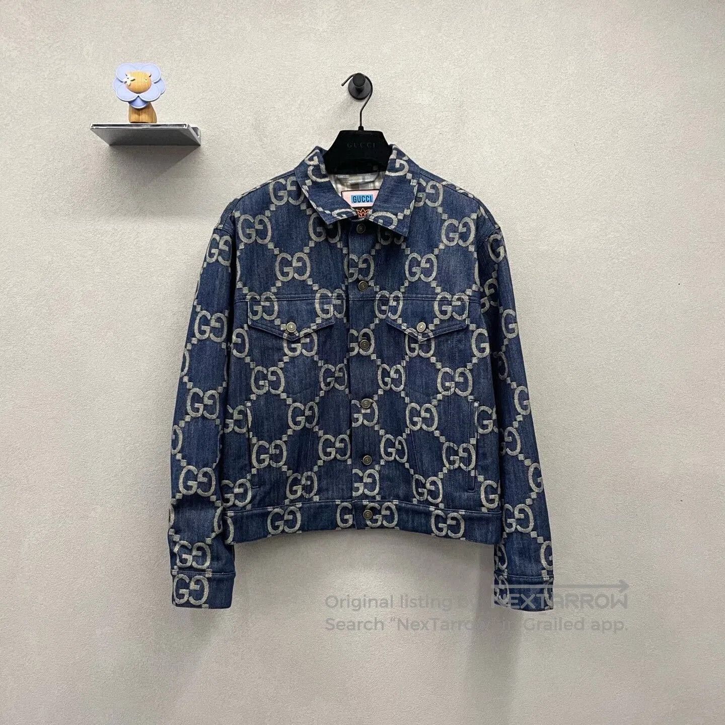 Gucci gucci denim double g printed jacket. Size US L / EU 52-54 / 3 - 1 Thumbnail