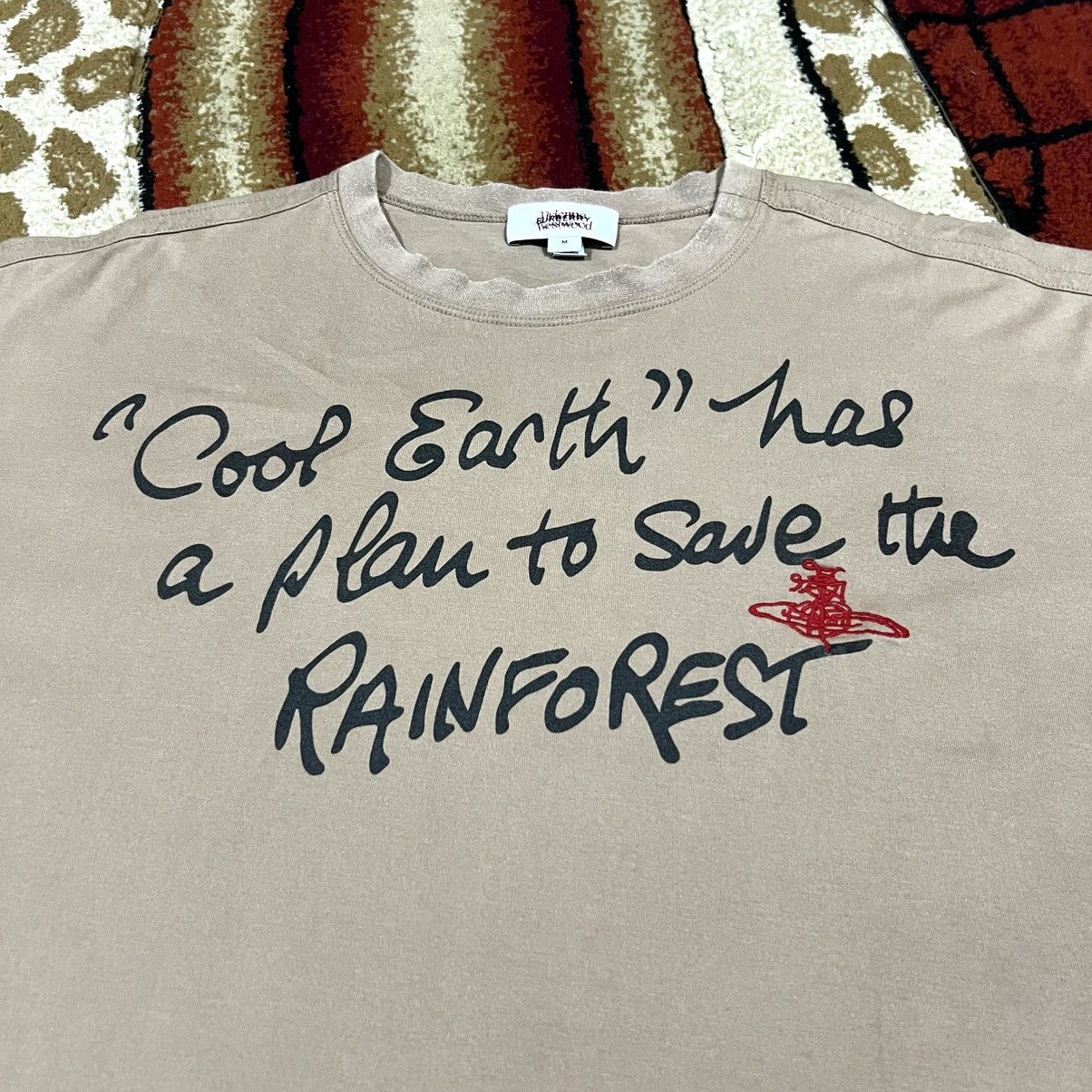 Vivienne Westwood Vintage BURBERRY X Vivienne Westwood Cool Earth Design Shirt Size US L / EU 52-54 / 3 - 5 Thumbnail
