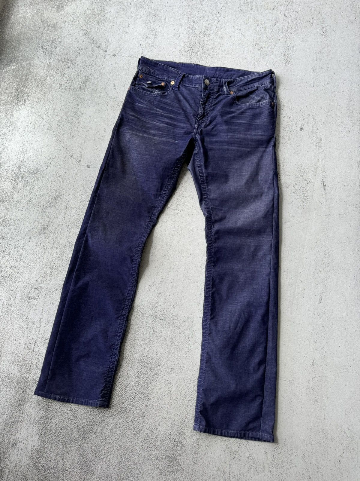 True Religion × Vintage True Religion Budda Purple Corduroy Y2K Pants Size US 33 - 8 Thumbnail