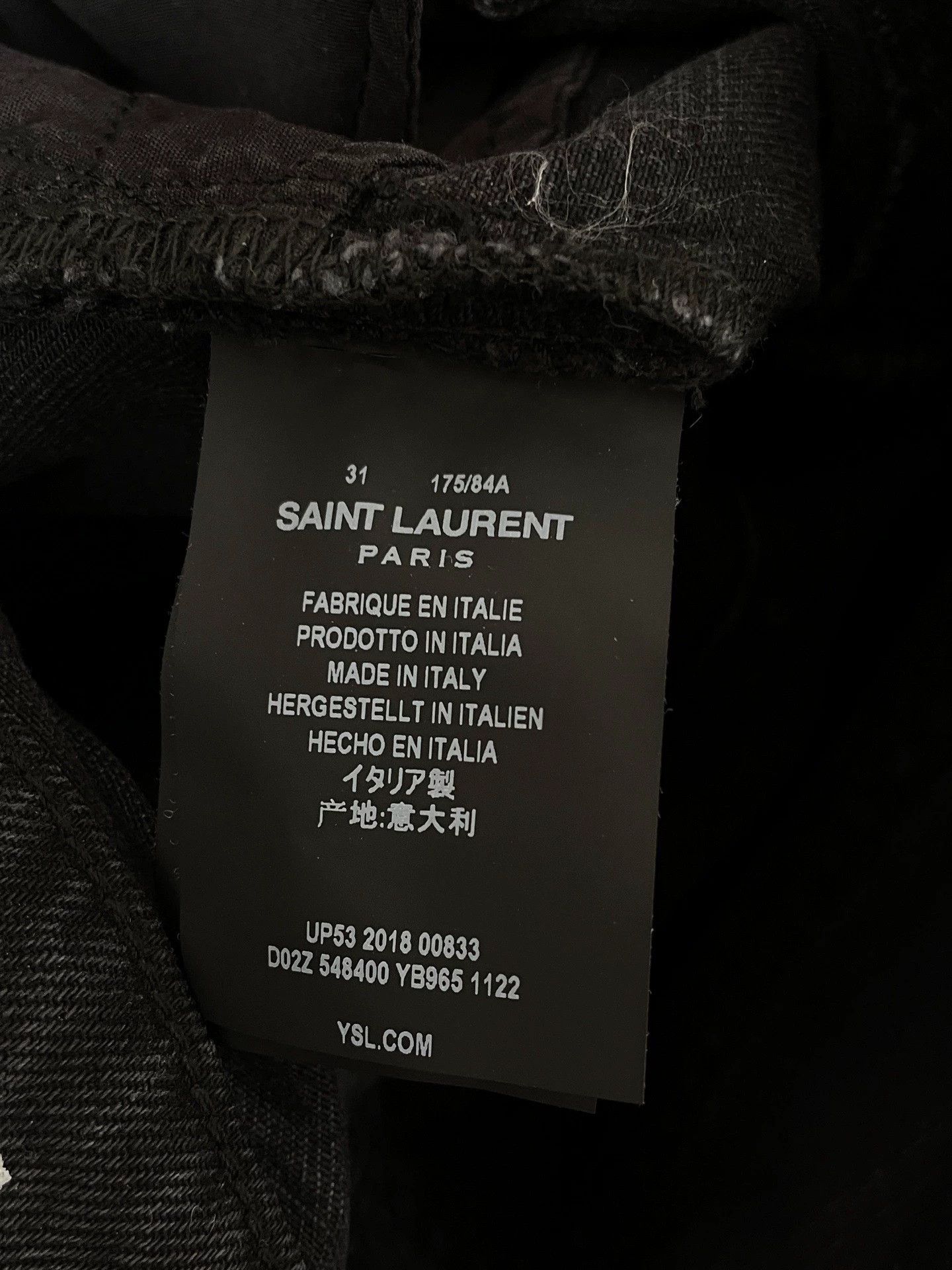 Saint Laurent Paris Saint Laurent SLP D02 Straight Jeans 31 Size US 31 - 5 Thumbnail