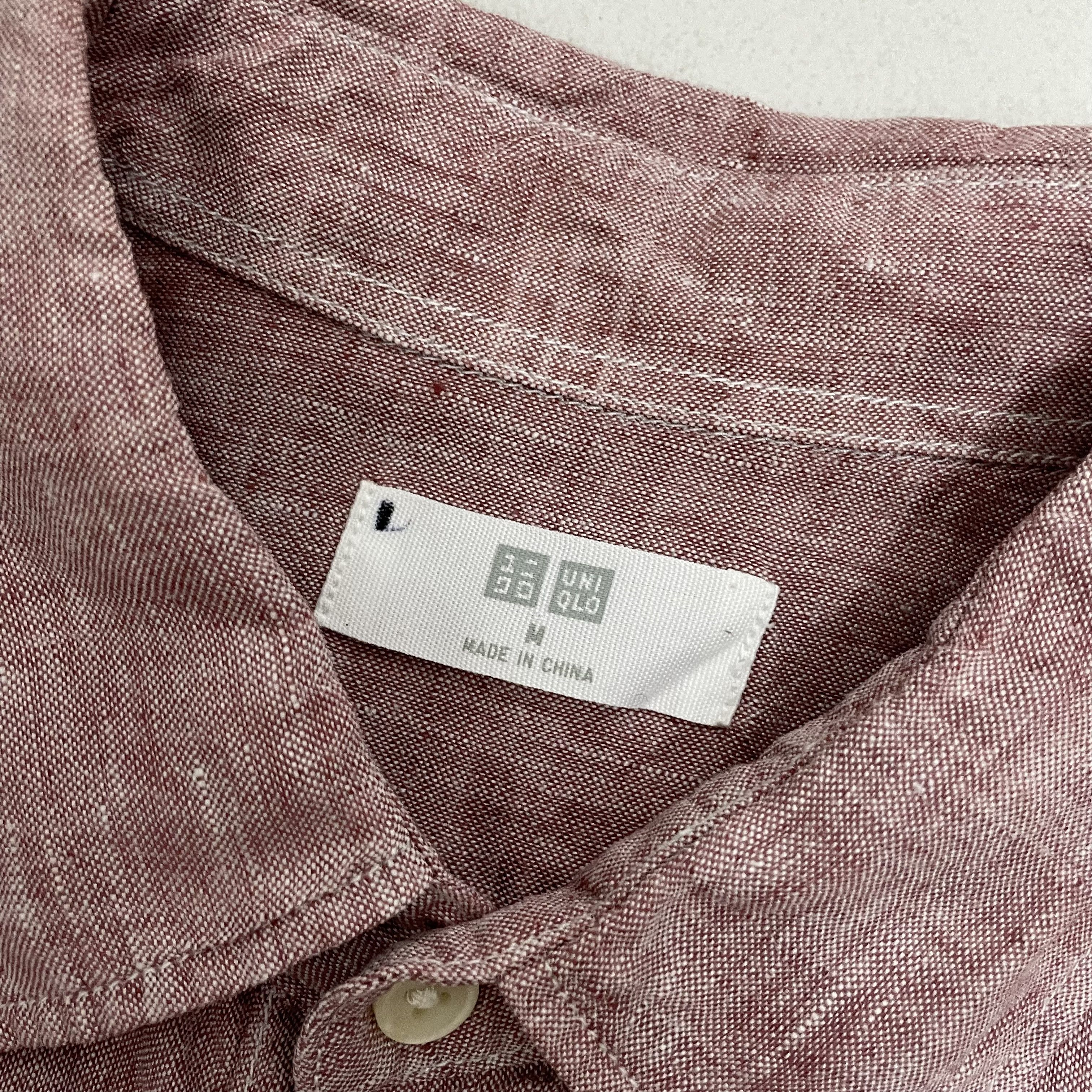 Japanese Brand × Uniqlo ⭐️SALE⭐️ [M] UNIQLO LINEN COTTON SHIRT Size US M / EU 48-50 / 2 - 4 Thumbnail