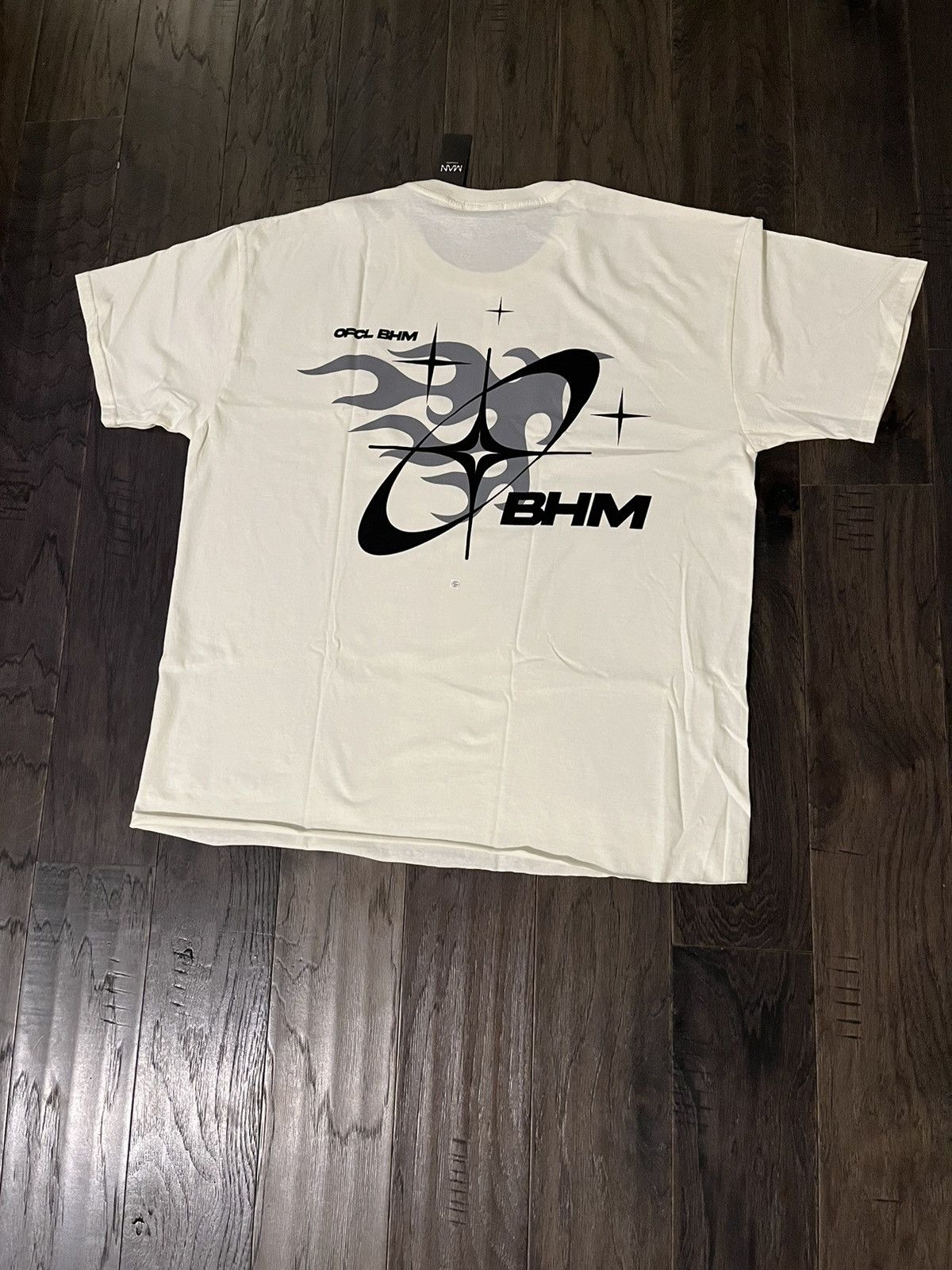 Other Oversized Boxy BHM Flame Back Print Graphic T-shirt Size US L / EU 52-54 / 3 - 1 Thumbnail