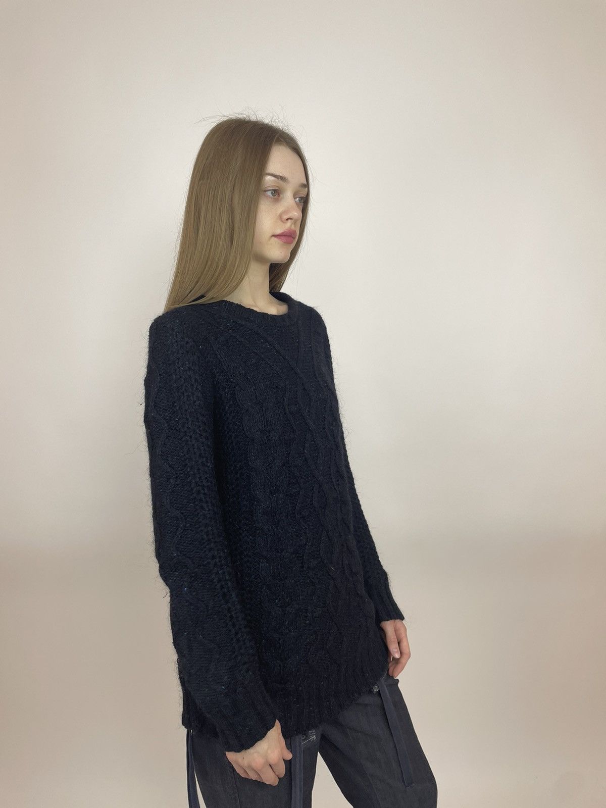 G-Star × Japanese Brand G-star Sweater HUXLEY R Knit WMN L/S Oversized cable knit Size M / US 6-8 / IT 42-44 - 4 Thumbnail