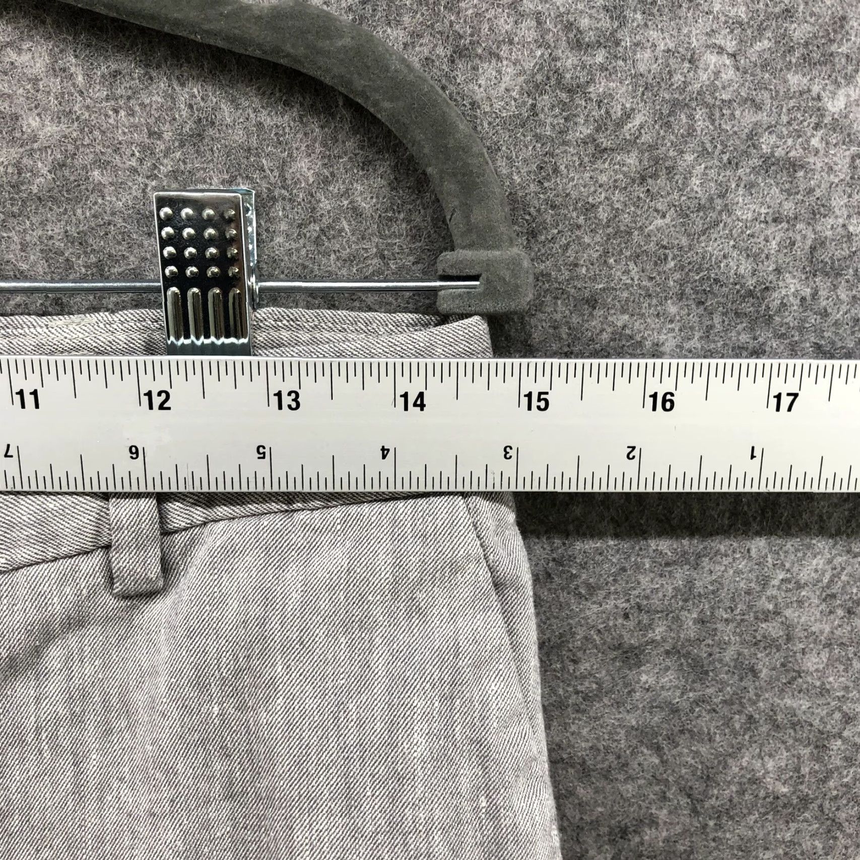 Gap Gap Linen Blend Pants Womens Size 4 Tailored Crop Gray Trouser Mid Rise Size 27" / US 4 / IT 40 - 6 Thumbnail