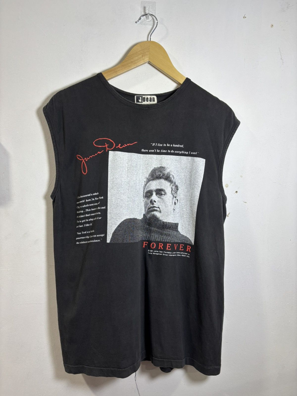 Vintage Vintage 90’s James Dean Sleeveless Shirt Size US M / EU 48-50 / 2 - 1 Thumbnail
