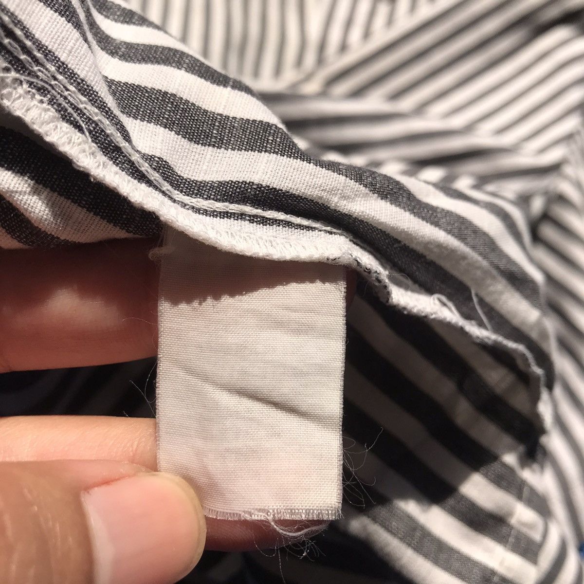 Arrow × Vintage Vintage Ivy League Arrow Black White two tone stripes button Size US XL / EU 56 / 4 - 8 Thumbnail