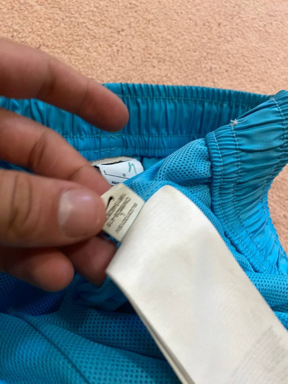 Nike Y2K Vintage Nike shorts logo blue Size US 34 / EU 50 - 4 Thumbnail