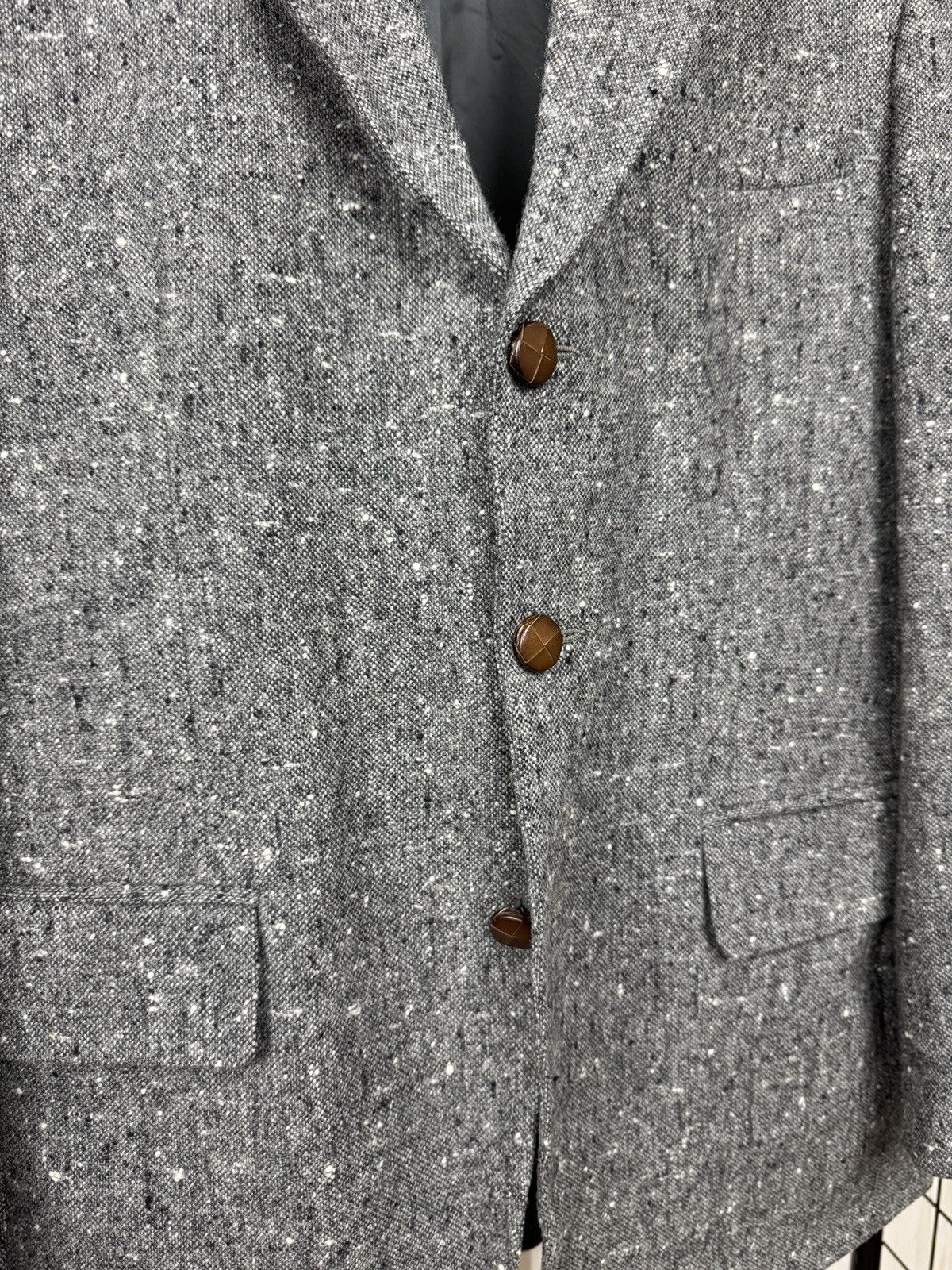 Yves Saint Laurent Yves Saint Laurent x Lanificio Paoletti wool tweed blazer 46 Size 36R - 7 Thumbnail