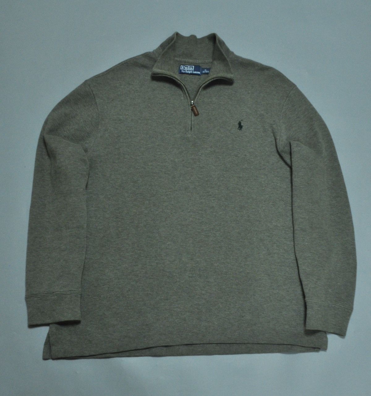 Polo Ralph Lauren × Ralph Lauren × Vintage Vintage Ralph Lauren Knit Half Zip Pullover Sweater Size US XL / EU 56 / 4 - 1 Thumbnail