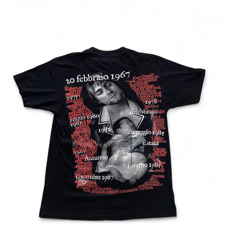 Vintage Vintage Nirvana Kiurt Cobain Italian T- Shirt Size US M / EU 48-50 / 2 - 2 Thumbnail
