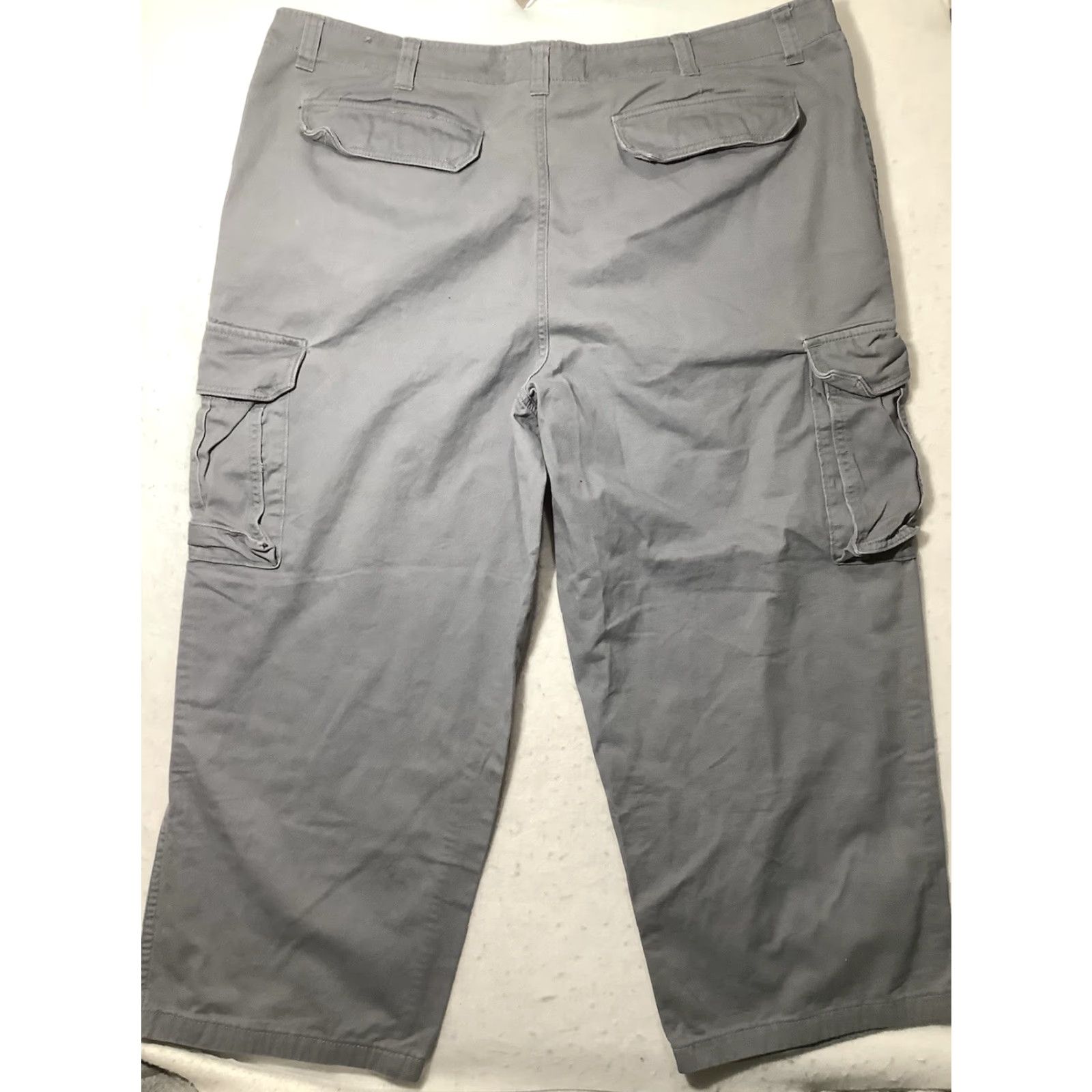 Vintage G.H. Bass & Co. Cargo Pants 45 X 28 Gray Mens Utility Hiking Terrain Work Pants Size US 44 / EU 60 - 5 Thumbnail