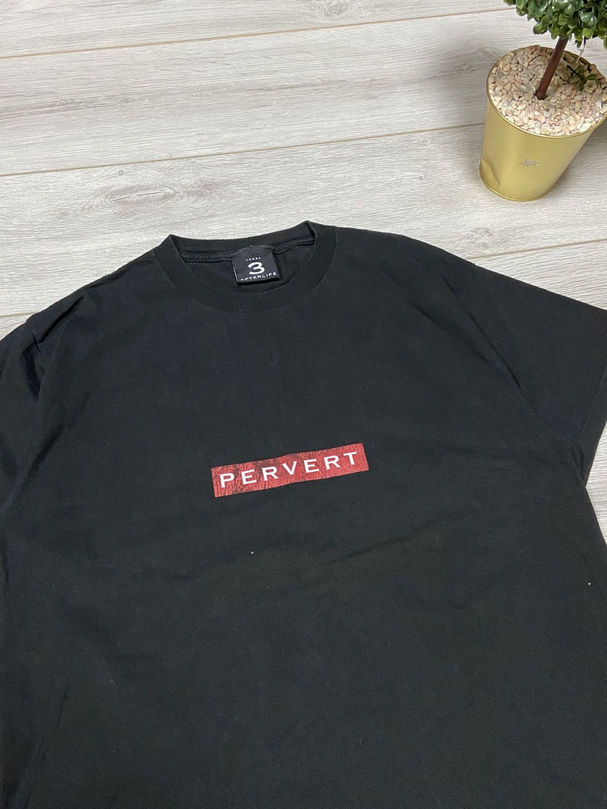 Vintage Vintage “Pervert” made in USA afterlife Humor Tee Size US L / EU 52-54 / 3 - 5 Thumbnail