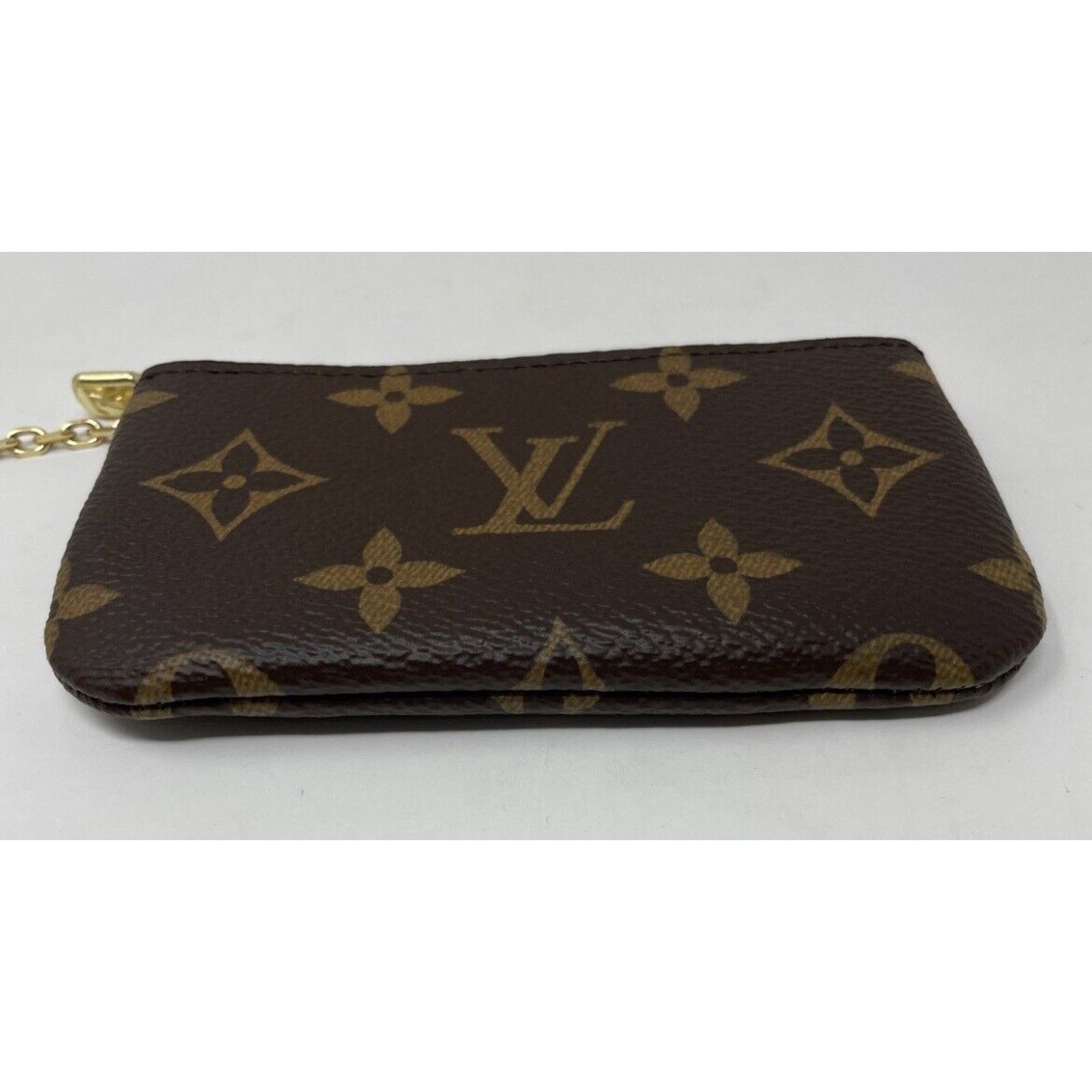Louis Vuitton NEW LOUIS VUITTON Key Pouch Cles Monogram Coin Card Wallet Size ONE SIZE - 7 Thumbnail