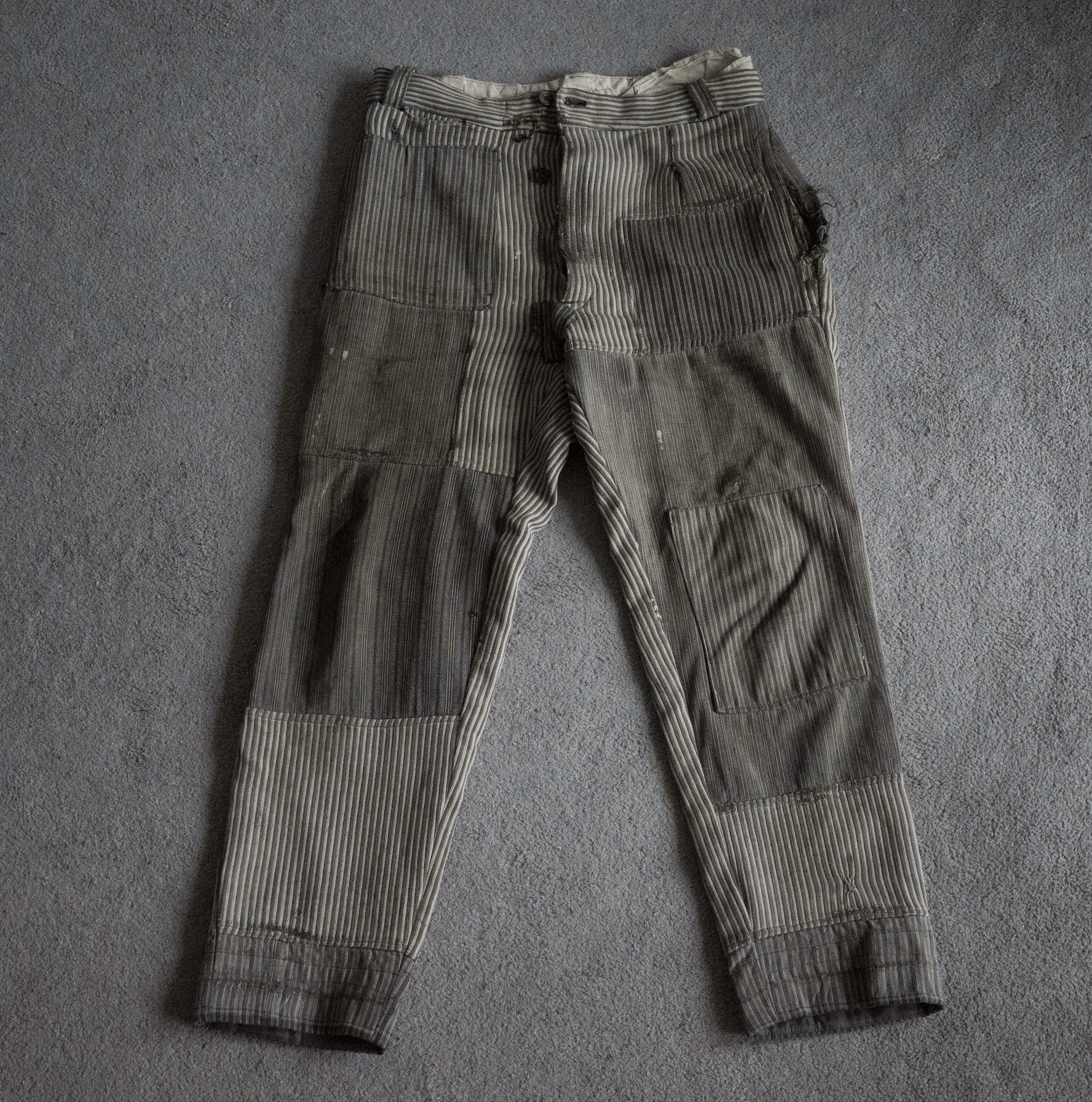 Other 1940s European Striped Patchwork Pants Size US 31 - 1 Thumbnail