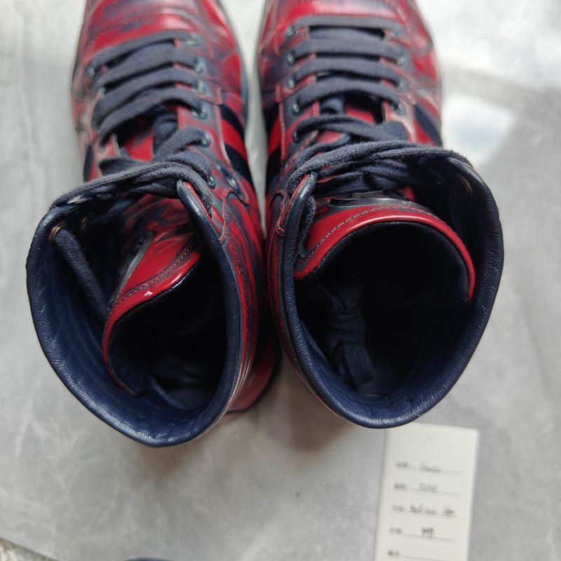 Gucci Gucci Classic High-Top Sneakers in Red and Black Size US 7.5 / EU 40-41 - 5 Thumbnail